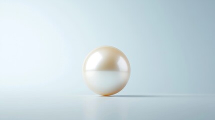 Elegant Pearl on Soft Background for Luxury and Beauty Themes