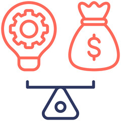 Break Even Point Icon