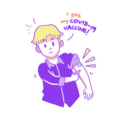 Boy After COVID-19 Vaccination