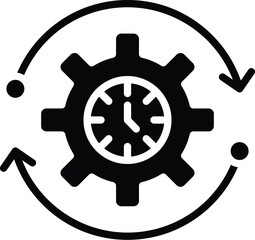 Capacity Planning Solid Icon Type 