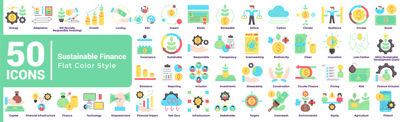 Fototapeta premium Sustainable Finance Sustainable Finance Bundle H50