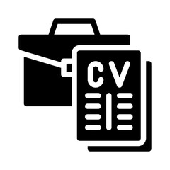 briefcase glyph icon