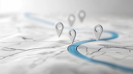 Fototapeta premium Roadmap with milestones labeled pitch, terms, close deal, funding journey