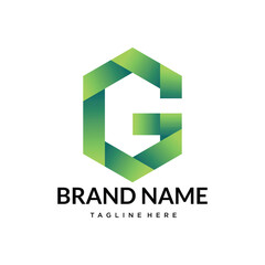 G gradient abstract letter logo