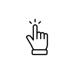 Obraz premium hand clicks icon. pointer icon vectors