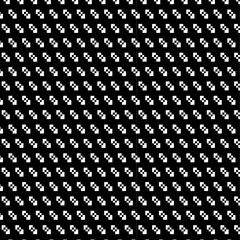 Pixelated Arrow Pattern - Black and White Geometric Design