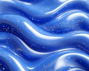 Blue Liquid Texture Closeup