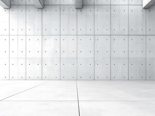 Minimalist Concrete Wall and Floor Composition Creating a Modern Space