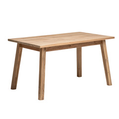 Modern wooden dining table for home cutout background home appliances minimalist design indoor setting