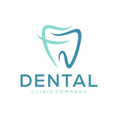 Tooth Dental Logo Design Vector Illustration