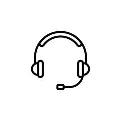headphone icon vector. Customer support Vector illustration