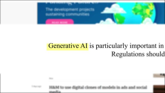 Fast Sequence of Generative AI Headlines &ndash; Rapid Fire News Clips on Artificial Intelligence, Machine Learning, and Tech Innovation &ndash; Dynamic Media Montage of AI Advancements and Industry Trends