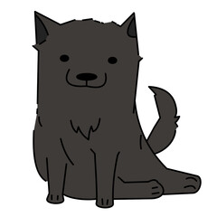 animal, pet, dog, happy, puppy, domestic, canine, cute, isolated, adorable, portrait, doggy, background, sitting, white, friendly, studio, breed, pedigree, looking, cheerful, friend, mammal, vector, f