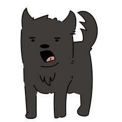 animal, pet, dog, happy, puppy, domestic, canine, cute, isolated, adorable, portrait, doggy, background, sitting, white, friendly, studio, breed, pedigree, looking, cheerful, friend, mammal, vector, f