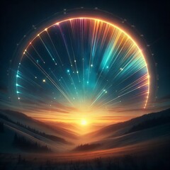 Zodiacal Light A faint triangular glow extending along the eclip