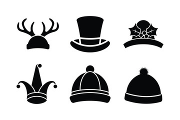 Christmas Hat Vector Illustration | Festive Clipart Design