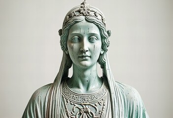 Graphic Lich statue on a white background.