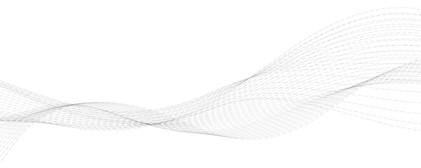Abstract grey dotted wavy lines.