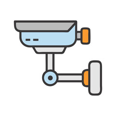 Surveillance Camera Security Device Icon Design