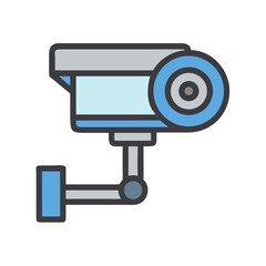 Surveillance Camera Security Device Icon Design