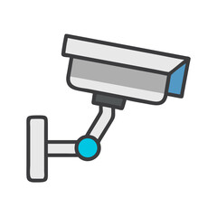 Surveillance Camera Security Device Icon Design