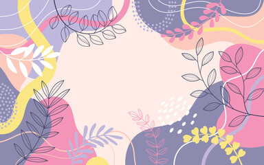 Spring background with beautiful. Template banner and cover.