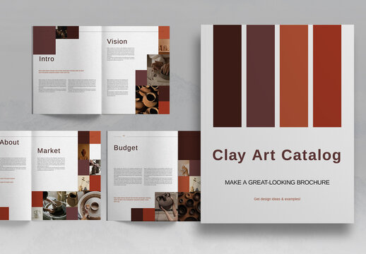 Clay Art Catalog Brochure Layout