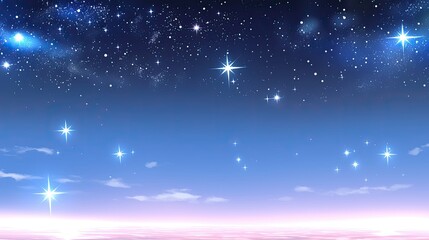 Fototapeta premium Mesmerizing night sky filled with countless stars twinkling brightly against the deep black canvas of the universe evoking a sense of wonder