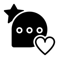 Warning icon, glyph icon style