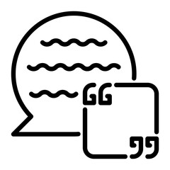 Rating icon, line icon style