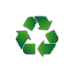 green recycling icon symbol set