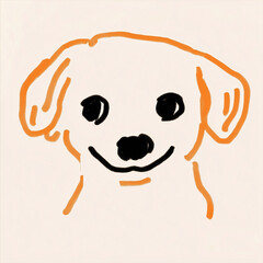 hand drawn dog