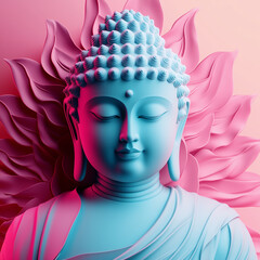 buddha statue in the lotus