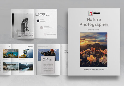 Nature Photographer Studio Brochure Layout