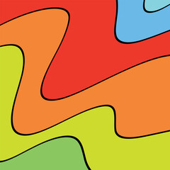 abstract art image with the beauty of wave movements like brightly colored ocean waves that dominate one another