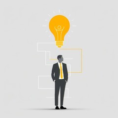 Business concept. Colored flat vector illustration isolated.