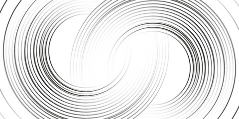 White geometric abstract background overlapping layers on bright space with line effect decoration. Circle style concept modern graphic design element for banner, flyer