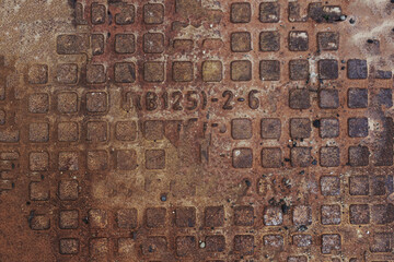 Abstract background of rusty plate.