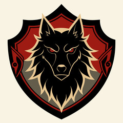 Fototapeta premium lion head shield