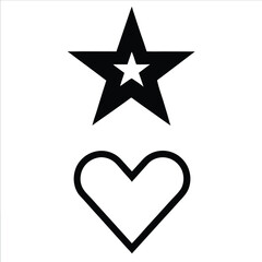 red star isolated on white background