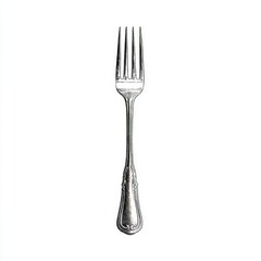 Single one line drawing fork. Tableware concept. Continuous line draw design graphic vector illustration.