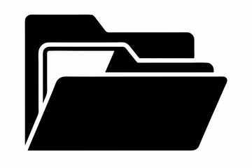 folder design silhouette vector illustration