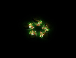 Imaginatory fractal abstract background Image