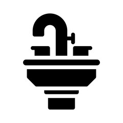 sink glyph icon