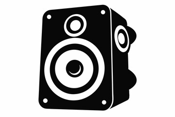  speaker design silhouette vector illustration