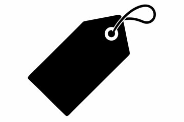 a price tag design silhouette vector illustration