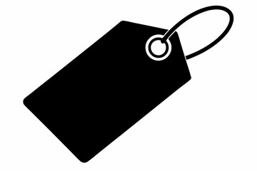 a price tag design silhouette vector illustration