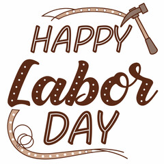 happy labor day vector illustration