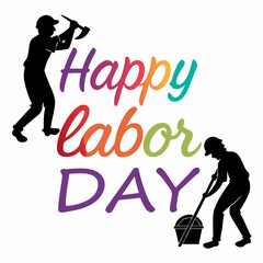 happy labor day vector illustration