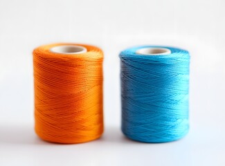 Two spools of vibrant thread (1)